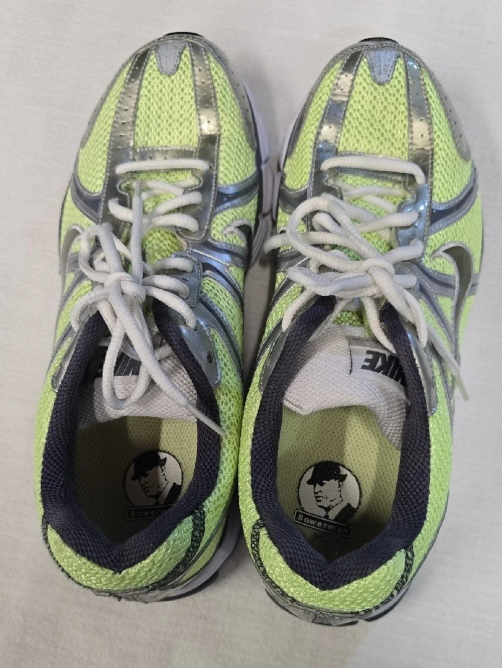 Nike Womens Lime Green & Silver Running Sneakers
